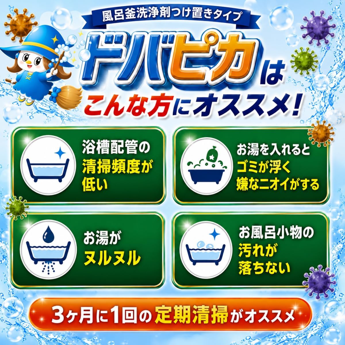 配管の奥に潜む汚れを撃退
